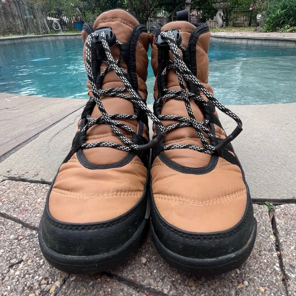SOREL YOUTH WHITNEY II SHORT EUC Lace Camel 4 Youth Waterproof - Picture 5 of 9